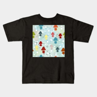 Mushroom Pattern Kids T-Shirt